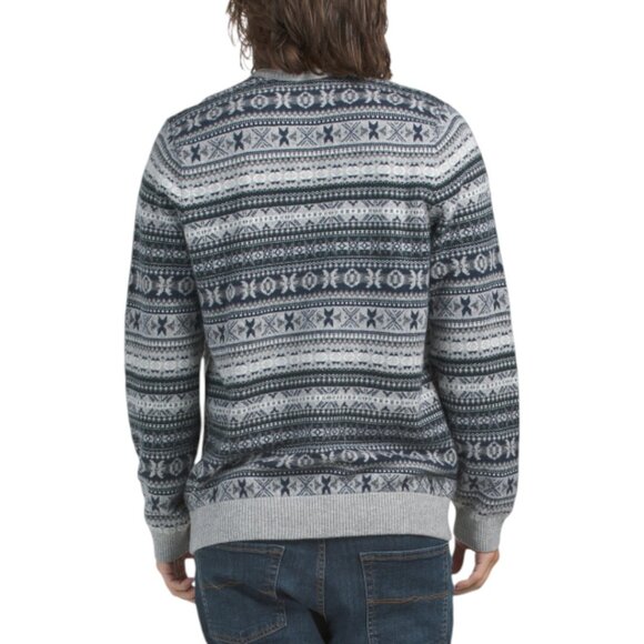 NAADAM Wool And Cashmere Blend Fair Isle Crewneck Sweater - Picture 2 of 3